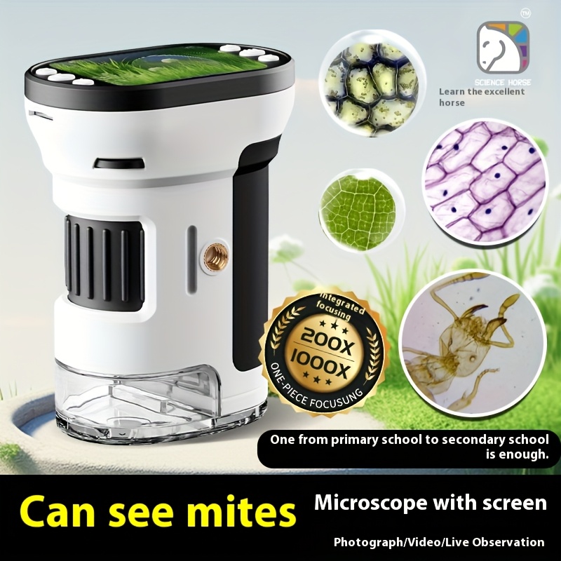 Science Max - Kit Microscopio Biologico per Bambini, Ingrandimento
